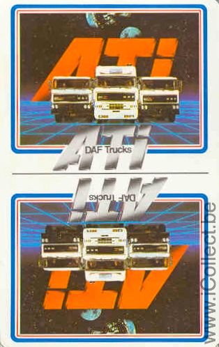 Single Swap Playing Cards Truck DAF ATI (PS02-28A) - Click Image to Close