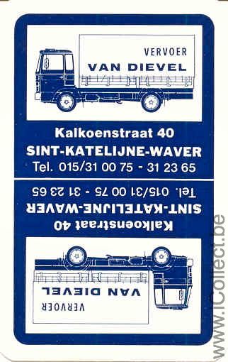 Single Swap Playing Cards Truck Van Dievel (PS02-30A) - Click Image to Close