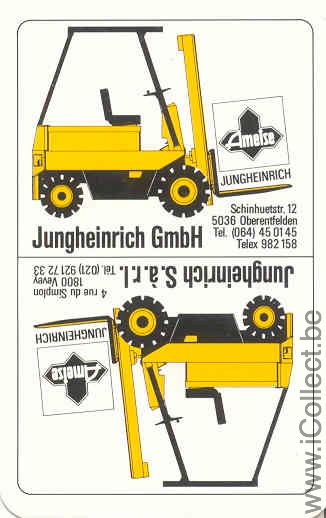 Single Swap Playing Cards Forklift Jungheinrich (PS02-25I) - Click Image to Close