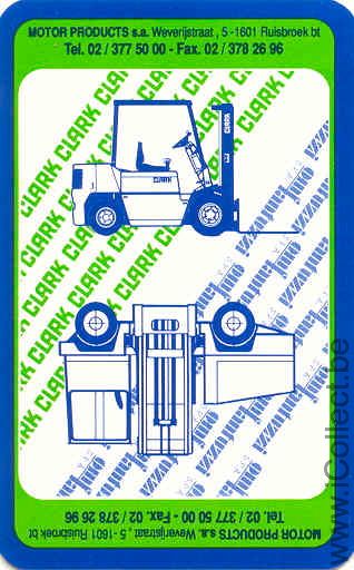 Single Swap Playing Cards Truck Forklift Clark (PS02-26F)