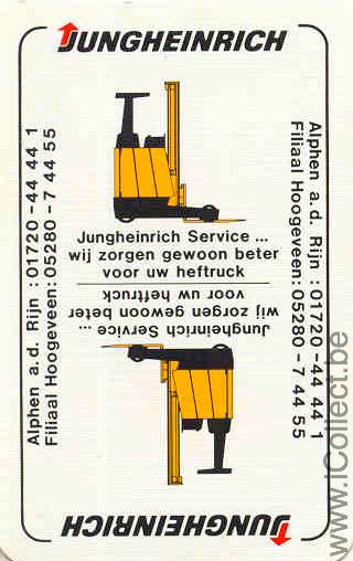 Single Swap Playing Cards Forklift Jungheinrich (PS02-26I) - Click Image to Close