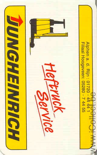 Single Swap Playing Cards Forklift Jungheinrich (PS02-27A) - Click Image to Close