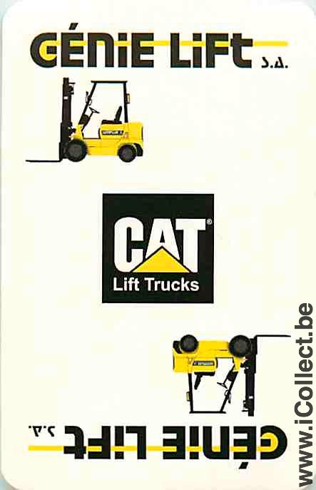 Single Swap Playing Cards Forklift Cat (PS12-16C) - Click Image to Close