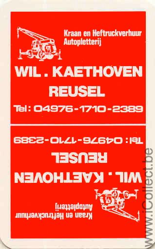 Single Swap Playing Cards Truck Kaethoven Crane (PS02-23F) - Click Image to Close