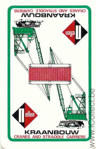 Single Swap Playing Cards Truck Kraanbouw Crane (PS02-23G) - Click Image to Close