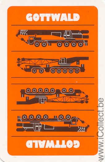 Single Playing Cards Truck Gottwald Crane (PS02-24A) - Click Image to Close