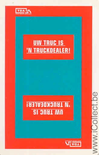 Single Playing Cards Truck TDA Truckdealer (PS04-18C)