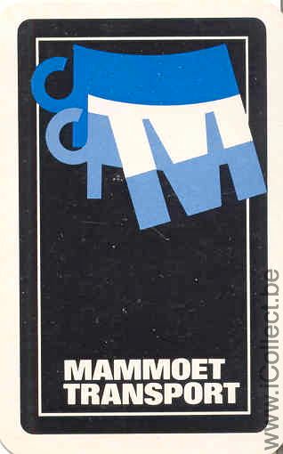 Single PLaying Cards Truck Mammoet Transport (PS04-18E) - Click Image to Close