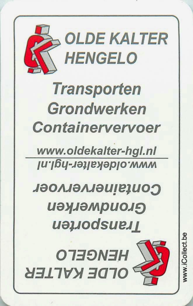 Single Swap Playing Cards Truck Transport Hengelo (PS19-24H) - Click Image to Close