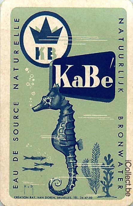 Single Swap Playing Cards Water Kabe Seahorse (PS08-18F)