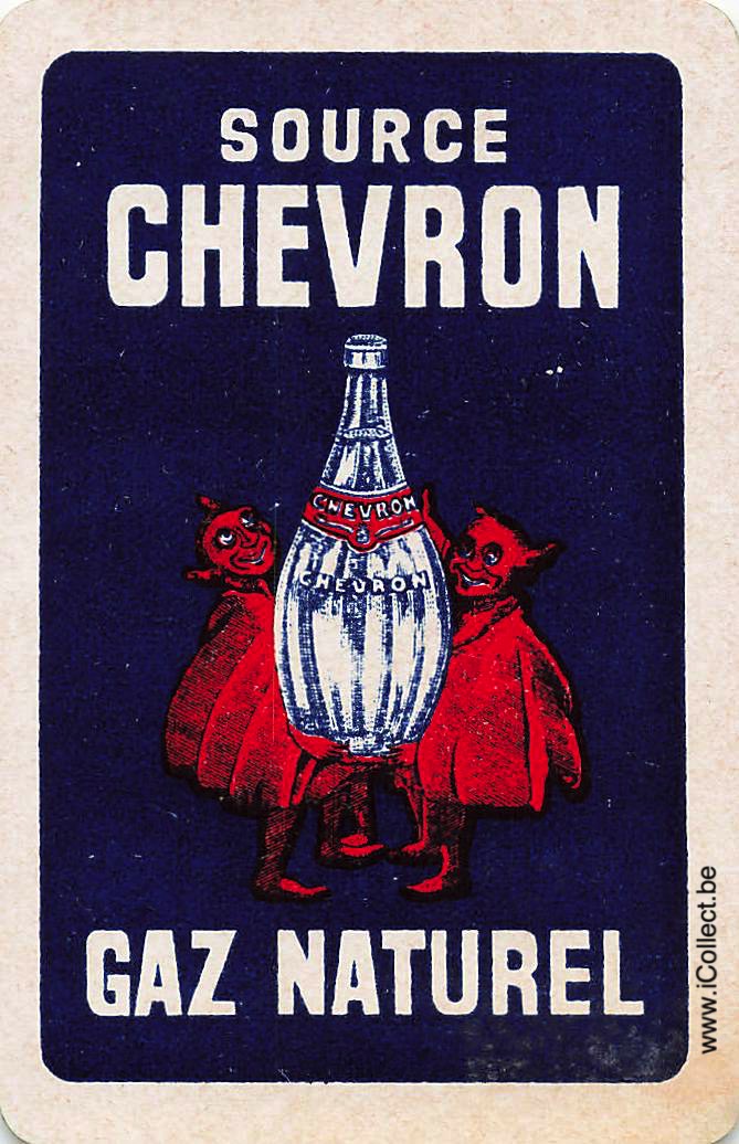 Single Swap Playing Cards Water Chevron (PS22-54F)